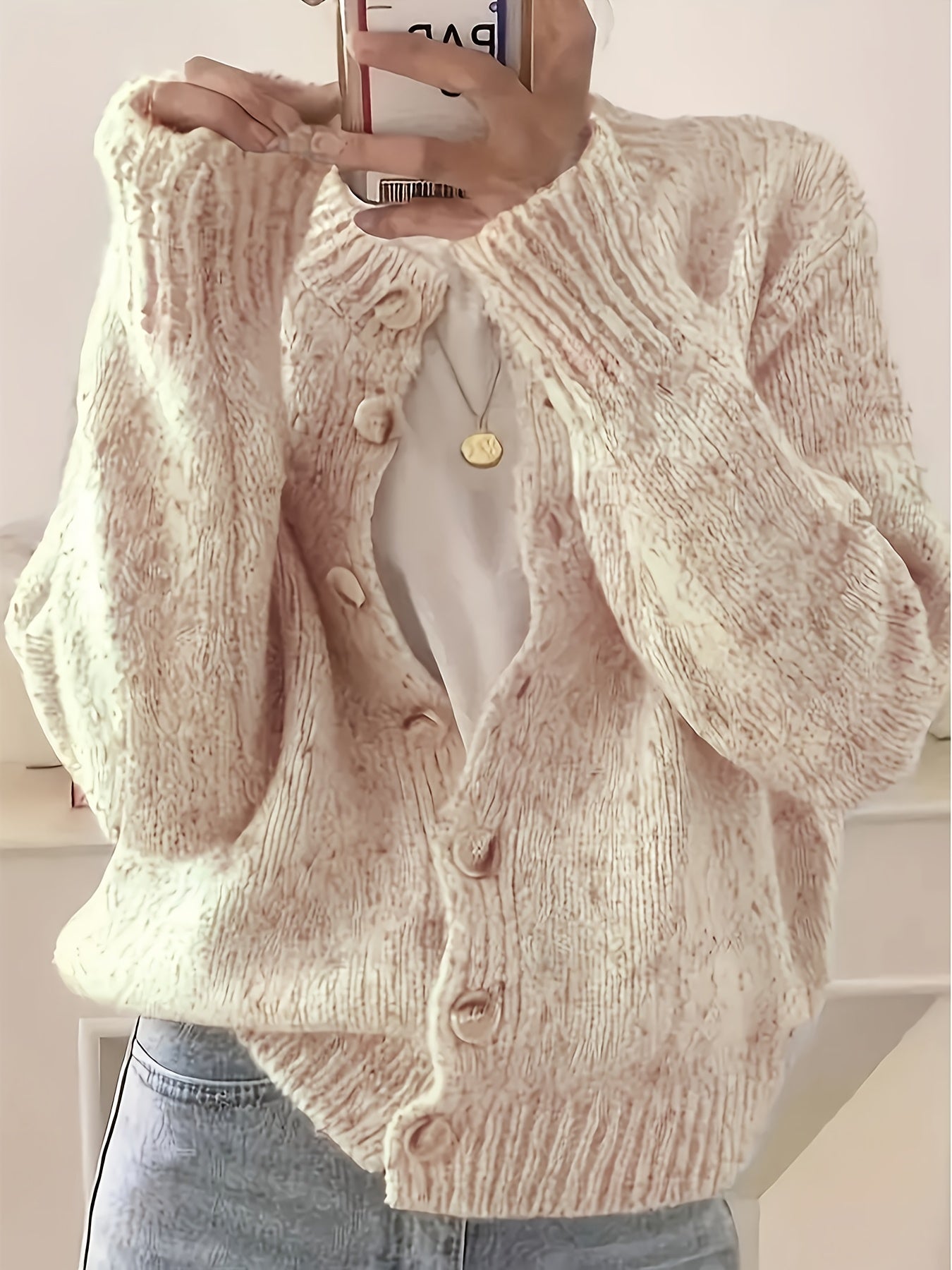 Elegant Women Cardigan Sweater Jacket All Seasons Layering