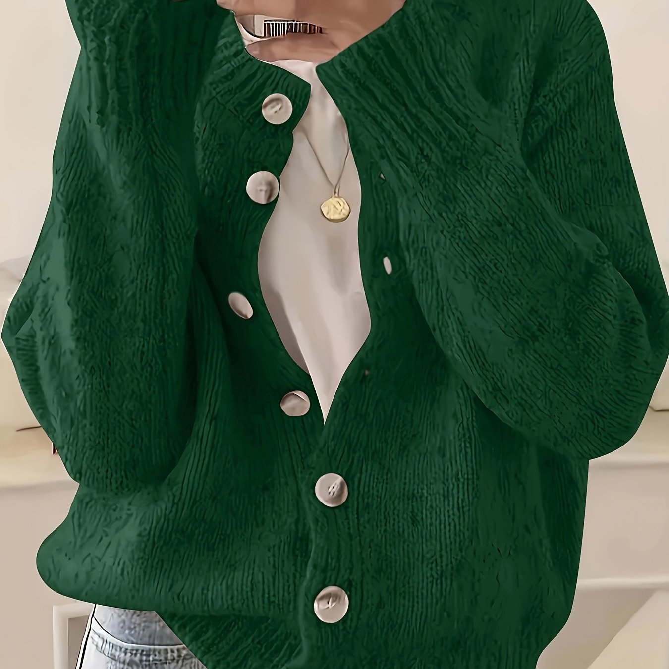 Elegant Women Cardigan Sweater Jacket All Seasons Layering