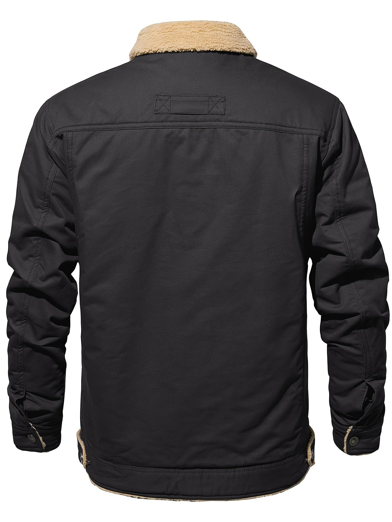 Magnivit Mens Winter Lapel Jacket Cotton Thick Vintage