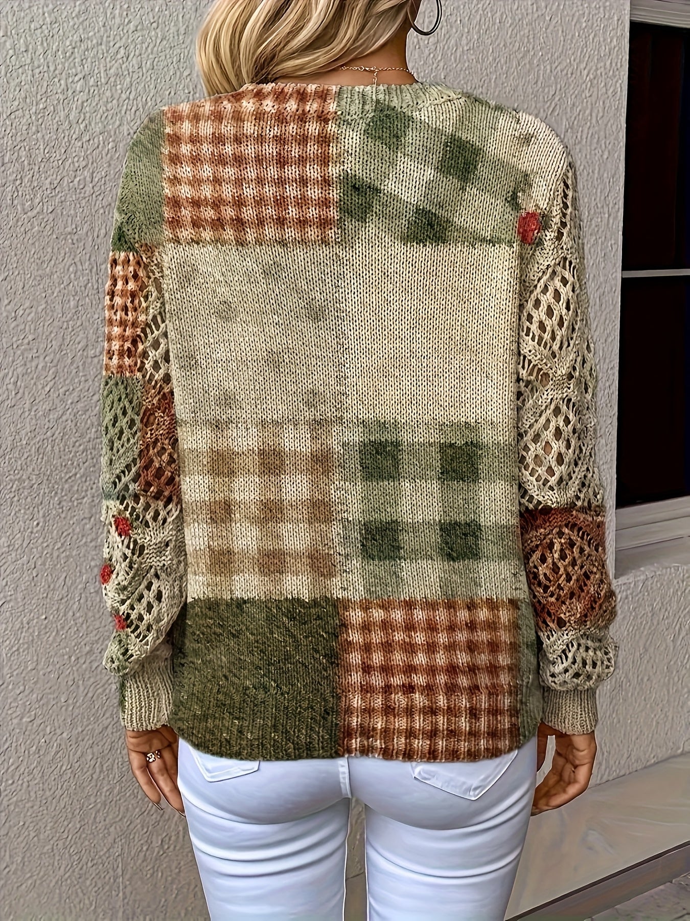 Style Bloom Bohemian Floral V Neck Long Sleeve Top Women