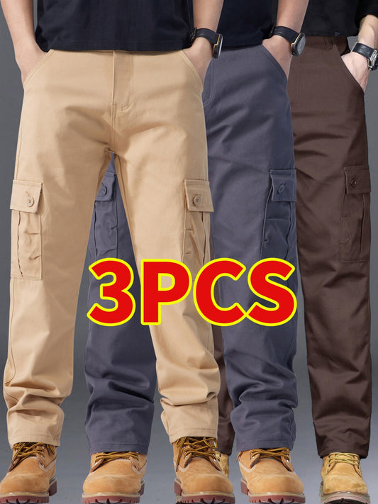 Mens Formal And Casual Pants Regular Fit Straight Leg