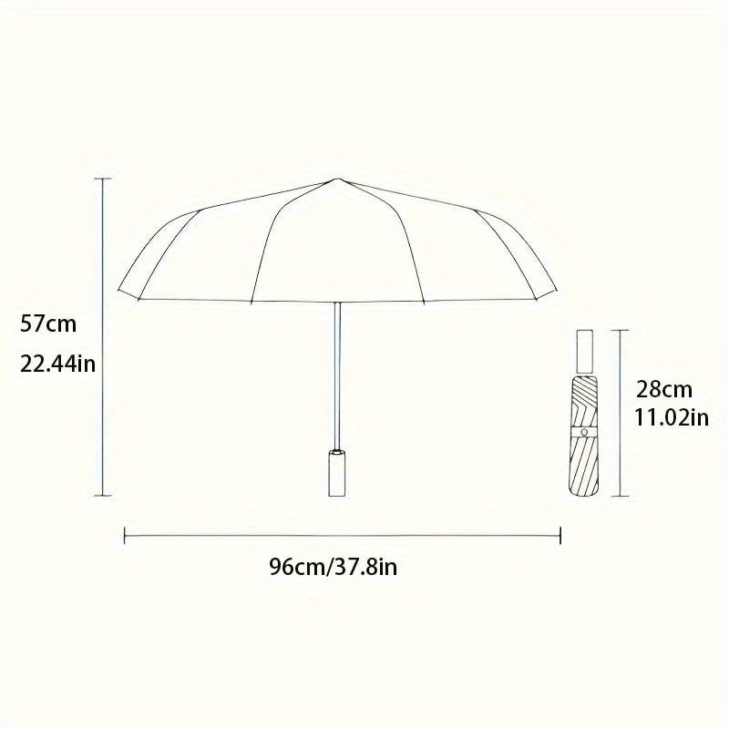 Windproof Automatic Umbrella with Elegant Purple and Golden Stained Glass Dragonfly Pattern Portable Folding Design Lightweight for Women and Men