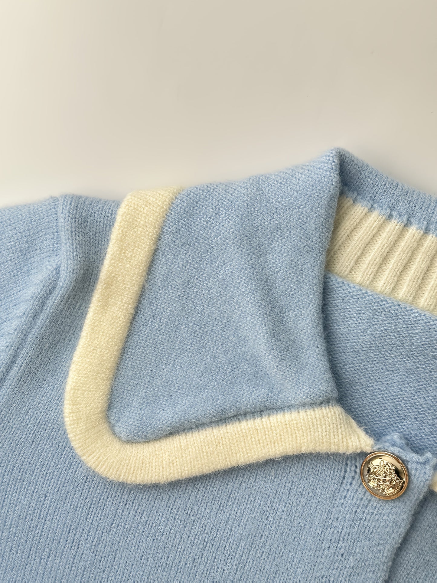 Chic Button Front Knit Sweater For Women All Season