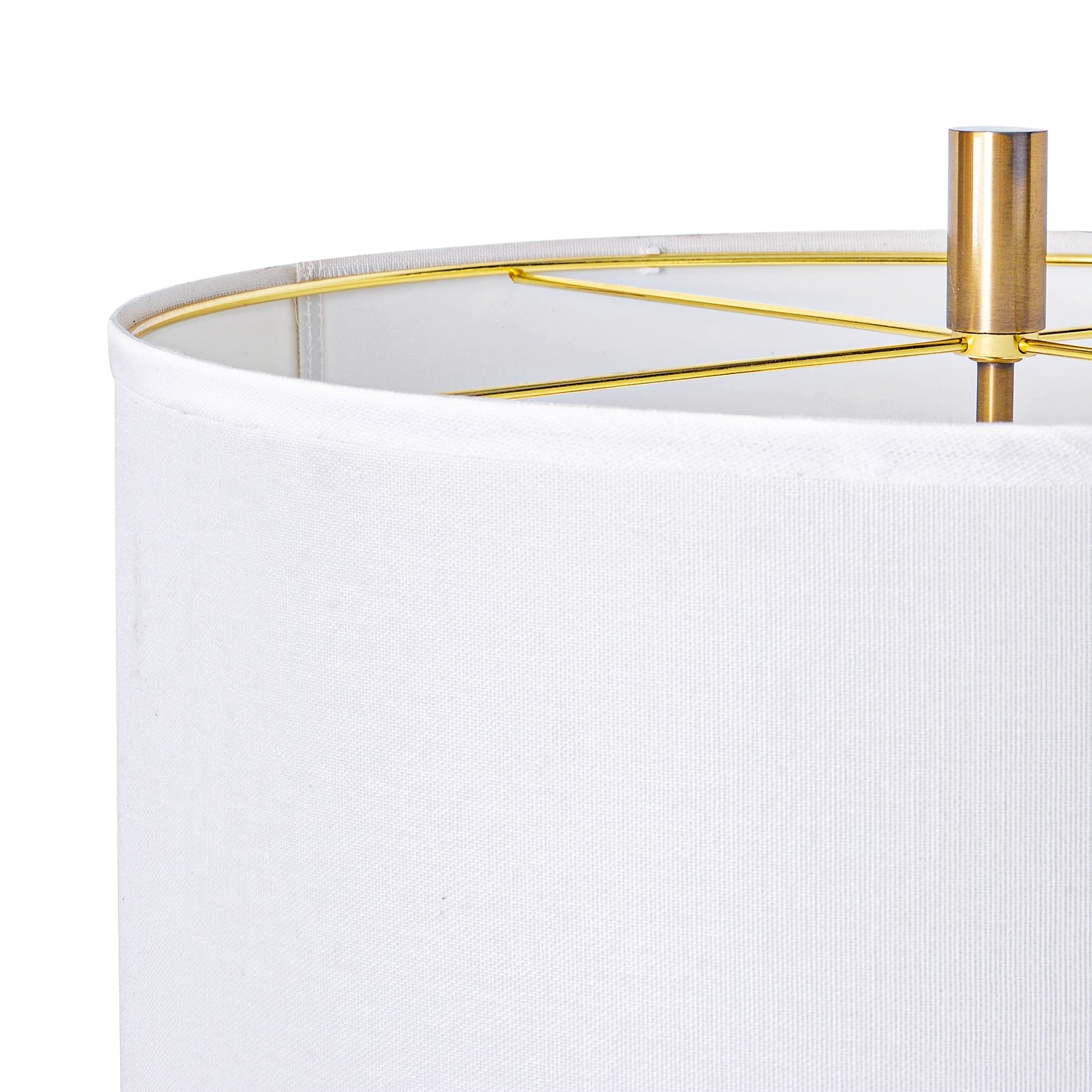 STANBOW Modern Floor Lamp With Linen Shade And Dual Pull