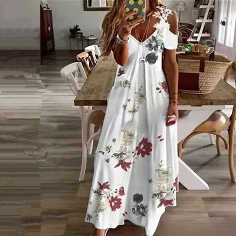 Zhejiang Women Printed Lace Sleeveless Suspender Dress
