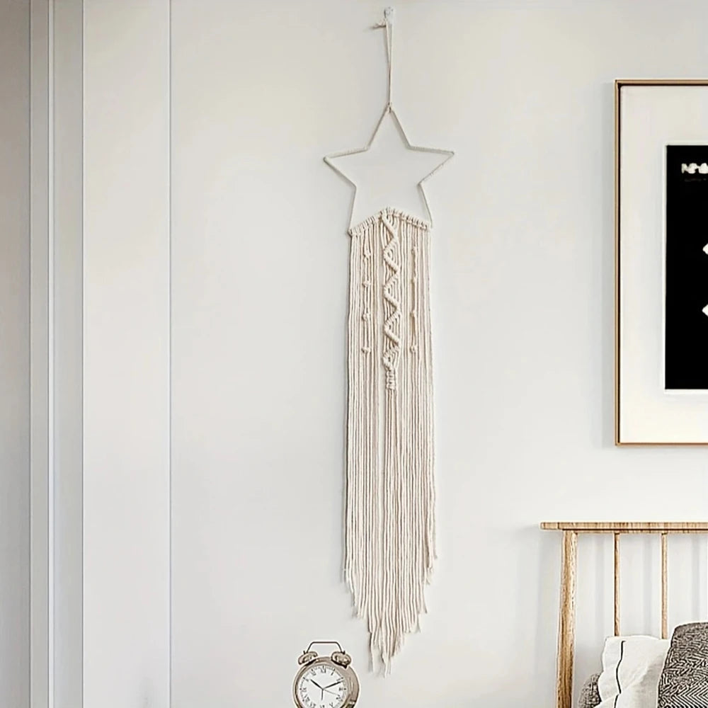 Dromenvanger Star And Moon Woven Pendant Set Home Decor