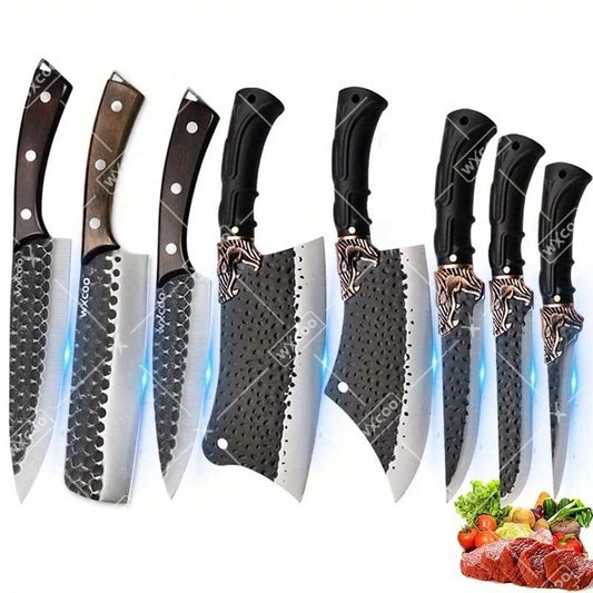 Stainless Steel Forged Chef Knife Set Kitchen For Cooking
