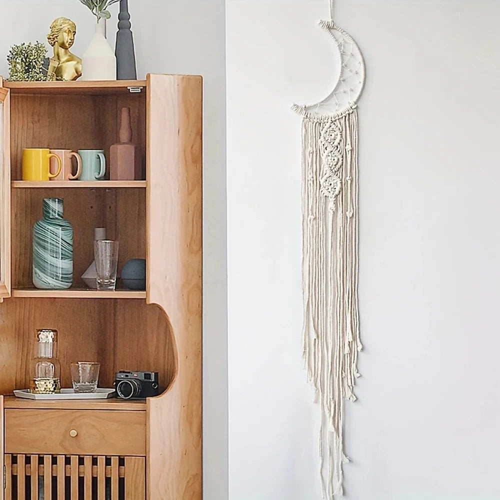 Dromenvanger Star And Moon Woven Pendant Set Home Decor
