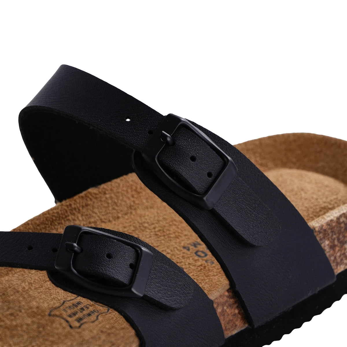 SUFU Summer Cork Sandals Women's Leather Clogs Slippers