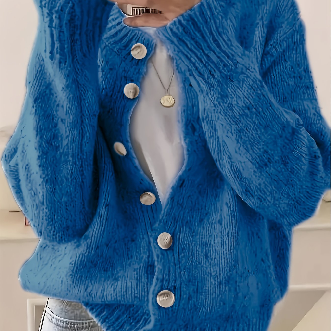 Elegant Women Cardigan Sweater Jacket All Seasons Layering