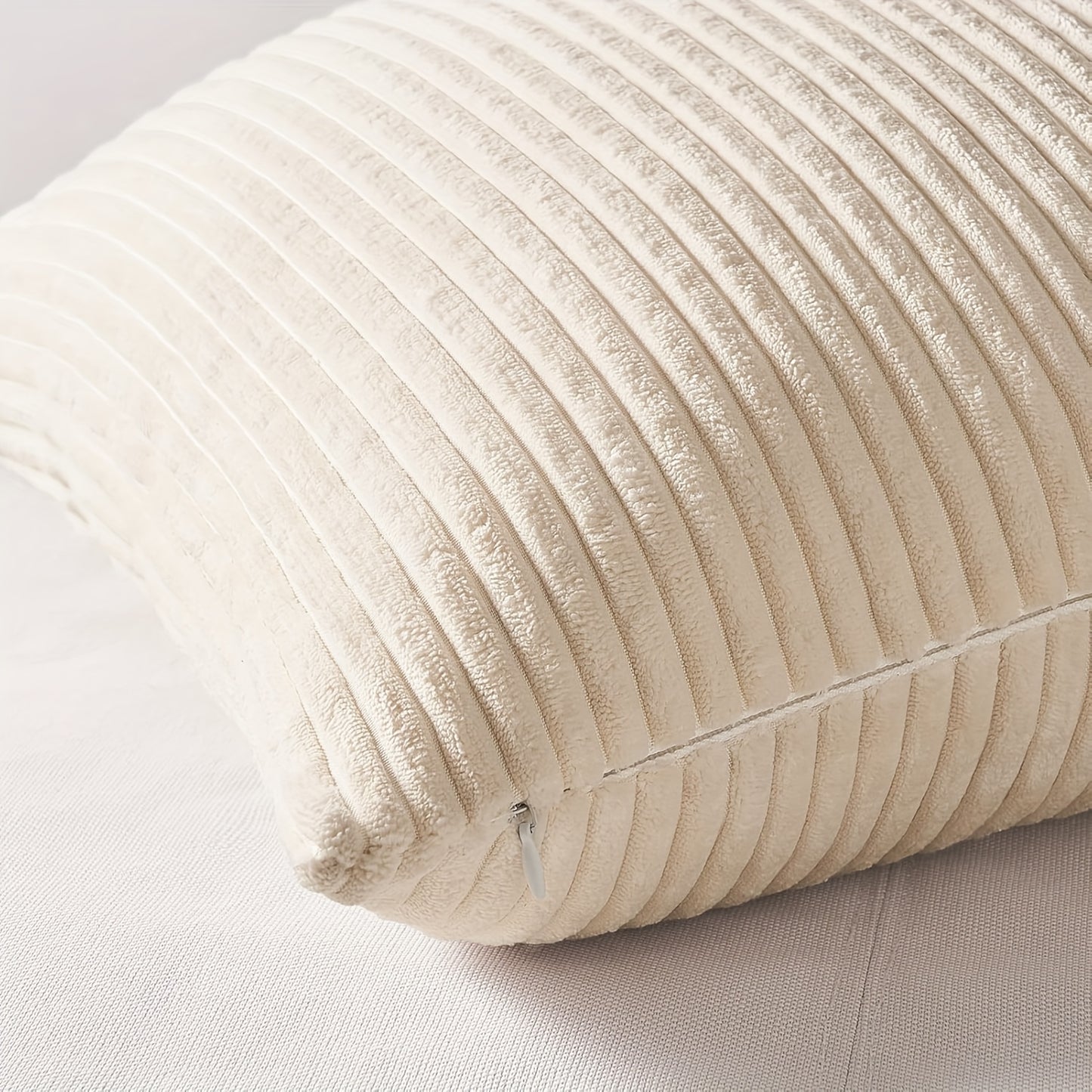 Bocwre Bohemian Corduroy Pillow Covers 4pc Zipper Washable