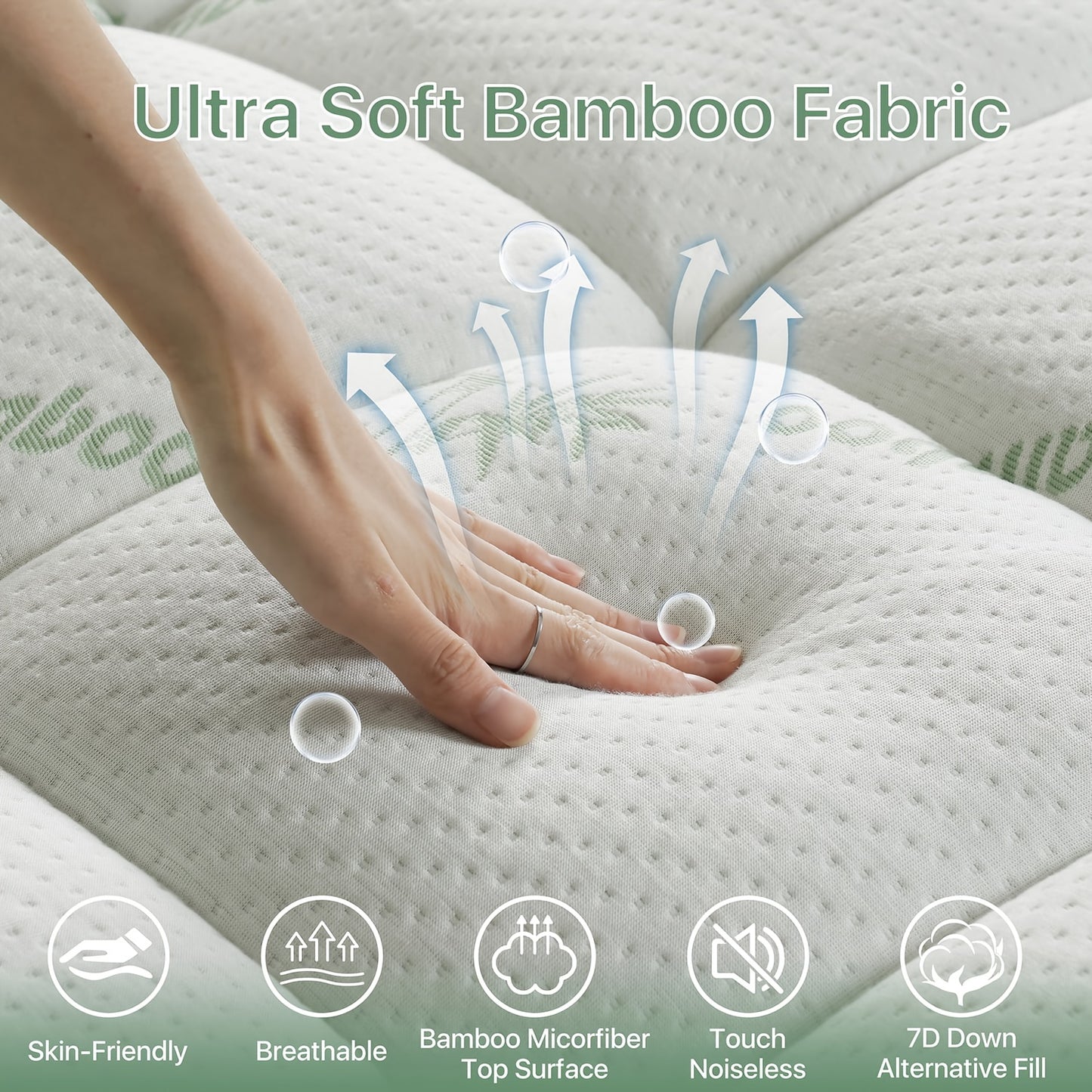 Cooling Bamboo Mattress Topper for Ultimate Bedroom Comfort