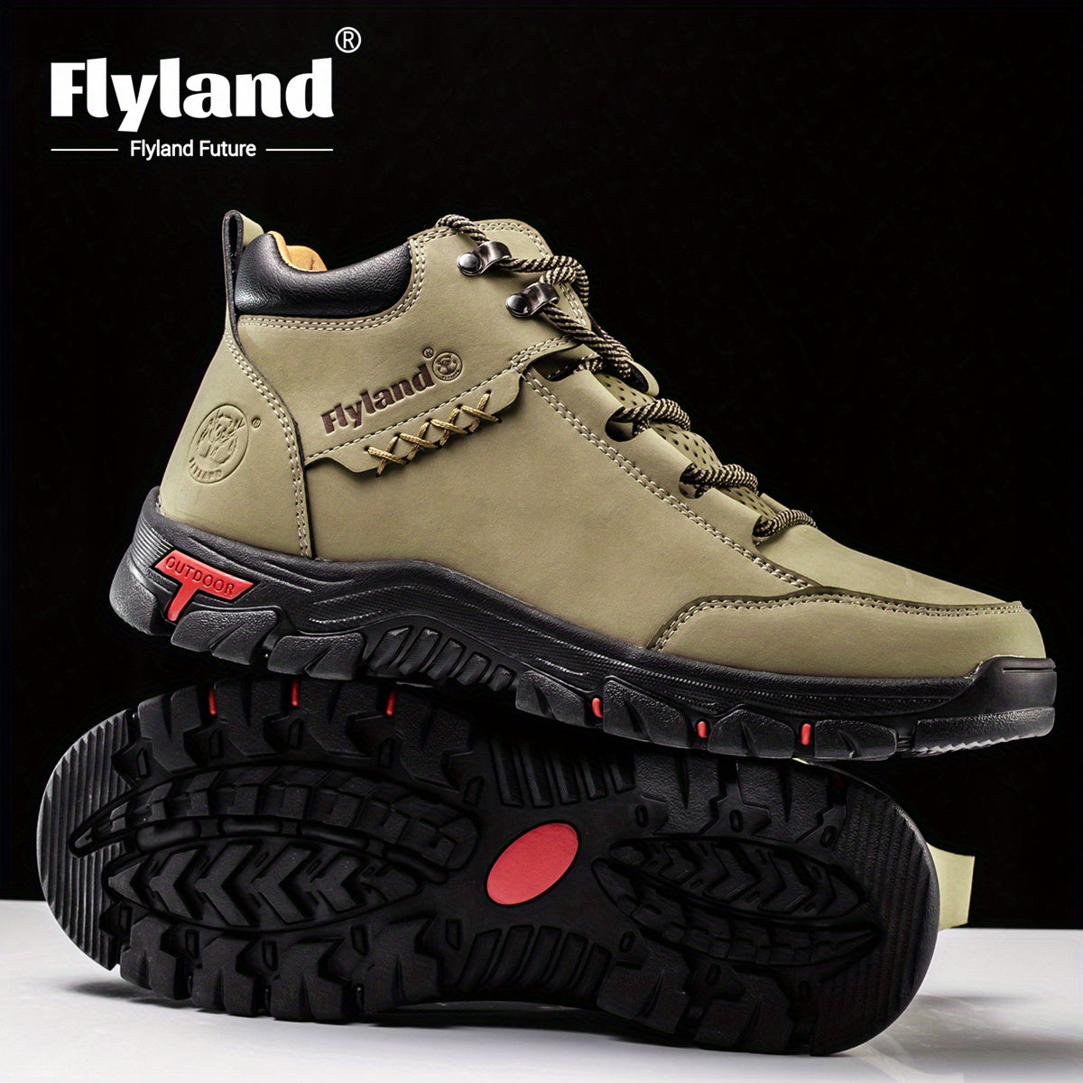 Flyland Vintage Leather Chukka Boots For Men Casual Work