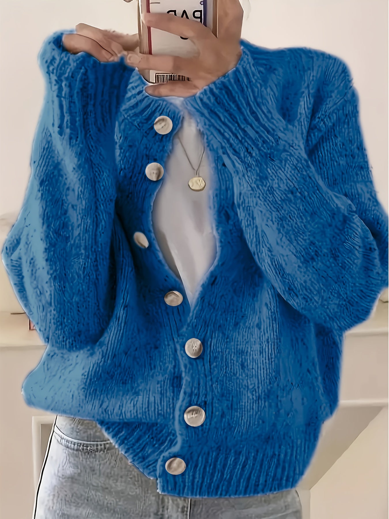 Elegant Women Cardigan Sweater Jacket All Seasons Layering