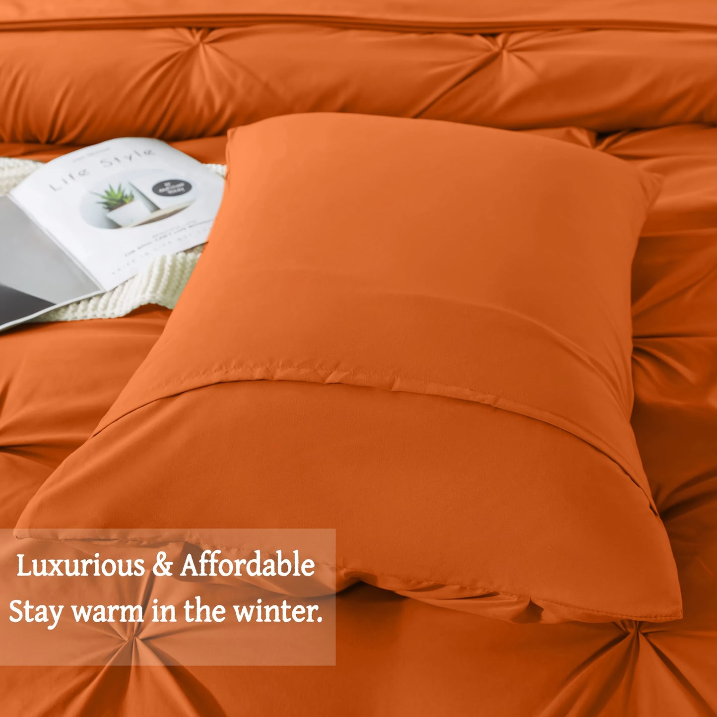 Cosybay 7pc Comforter Set Luxury Soft Bedding All Season