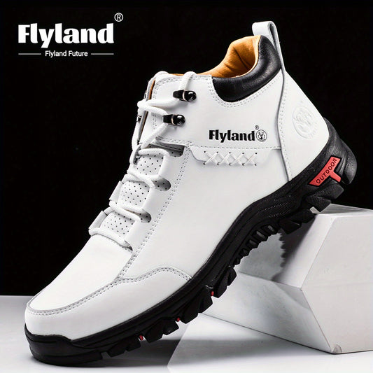 Flyland Vintage Leather Chukka Boots For Men Casual Work