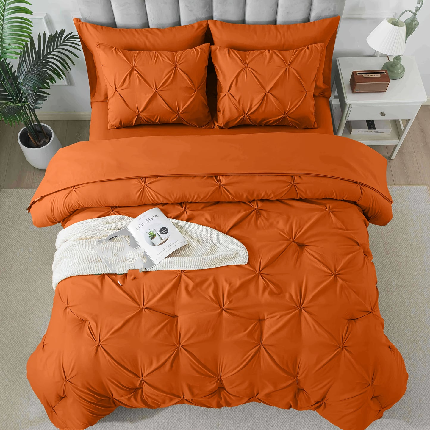 Cosybay 7pc Comforter Set Luxury Soft Bedding All Season