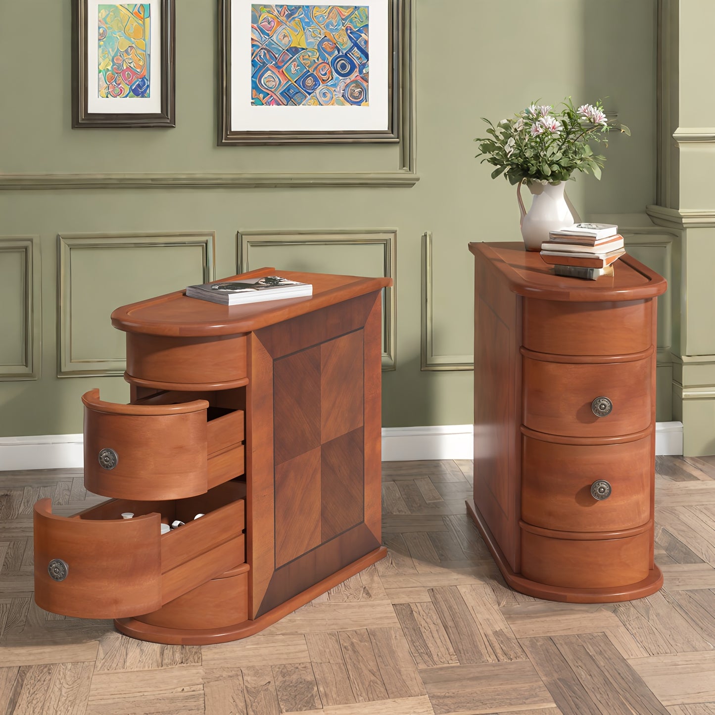 Style Bloom Living Minimalist Coffee Table With Drawers