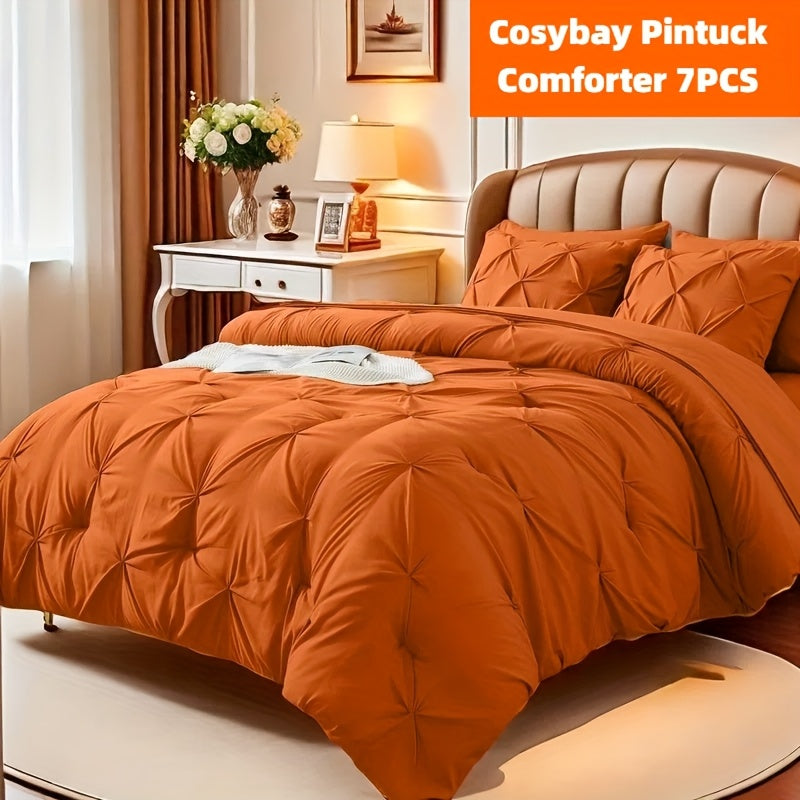 Cosybay 7pc Comforter Set Luxury Soft Bedding All Season